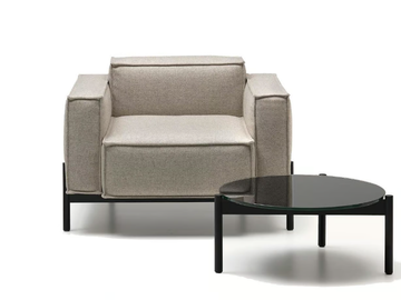 DS-22 - Fabric armchair with armrests by de Sede - view 2